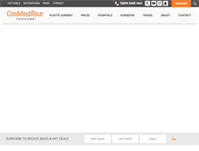 Tablet Screenshot of cosmeditour.com